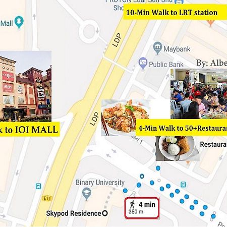 Puchong Skypod Residence, 1-5 Pax Cozy Unit, Walking Distance To Ioi Mall, 10Min Drive To Sunway エクステリア 写真