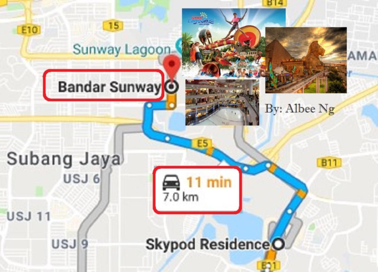 Puchong Skypod Residence, 1-5 Pax Cozy Unit, Walking Distance To Ioi Mall, 10Min Drive To Sunway エクステリア 写真